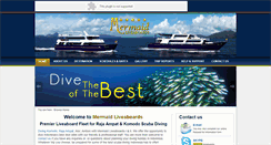 Desktop Screenshot of mermaid-liveaboards.com